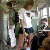 японская девушка с вибратором в метро