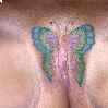 интимная стрижка бабочка татуировка